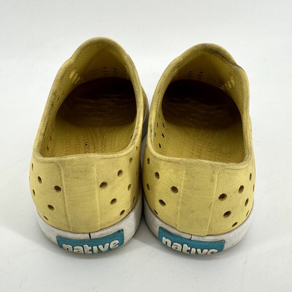 Native Jefferson Sneaker Slip On Round Toe Waterproof Low Top Rubber Yellow C11 - Picture 5 of 7